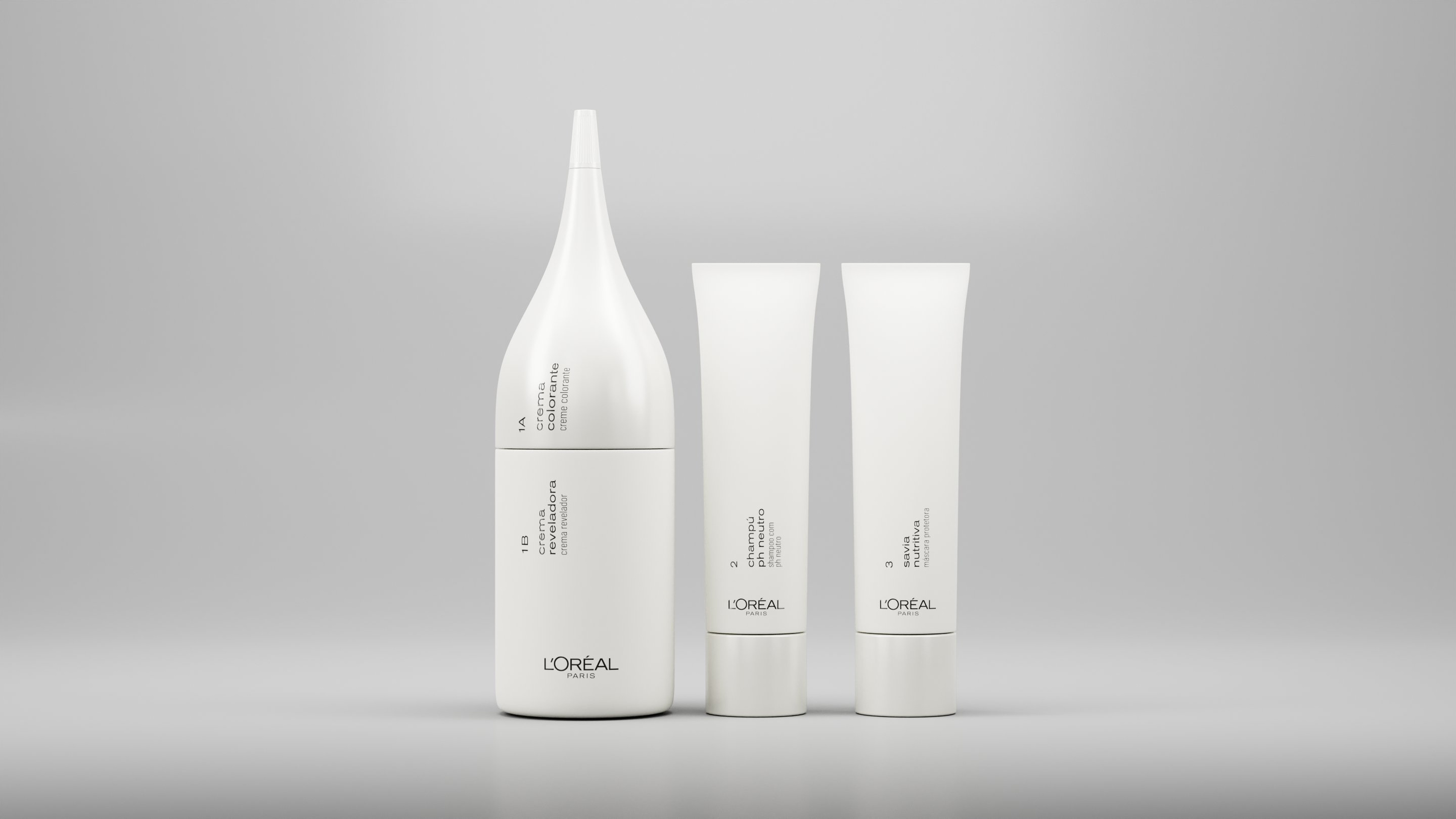 L'Oréal Paris Excellence Crème hair dye open box unboxing — 3D render by Miquel Nadal